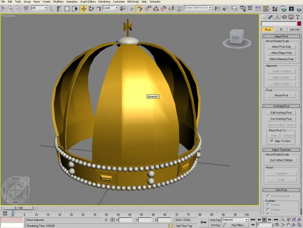 Creation of Crown: Step 6